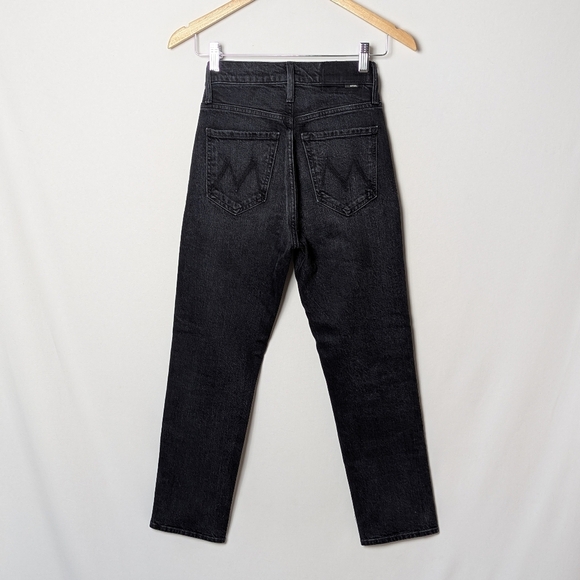 MOTHER Tomcat Jeans Black Straight Leg 24 - Picture 7 of 11